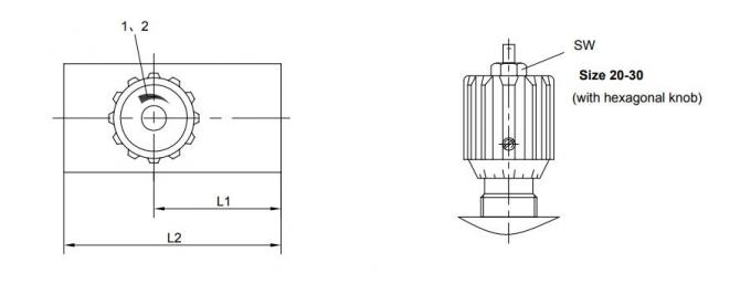 La válvula de flujo hidráulica variable en línea 375 l/min roscó 350Bar NG6-30 DV (P)