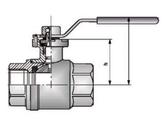 China Hilo hidráulico de G de las vávulas de bola del metal con la presión del medio del soporte del actuador proveedor