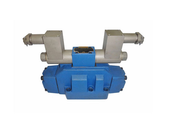 China Electro - válvula de control hidráulica, válvula direccional hidráulica en color azul proveedor